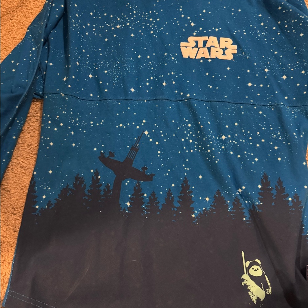 Disney Star Wars Spirit Jersey Endor Size Xs Retired NWT May The Force Galaxy